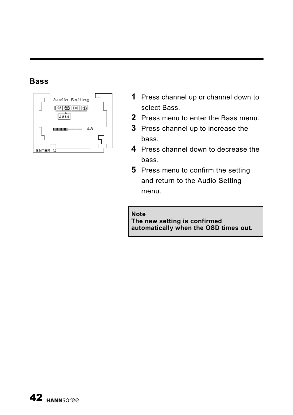 Bass | HANNspree HANNShelicopter User Manual | Page 43 / 63
