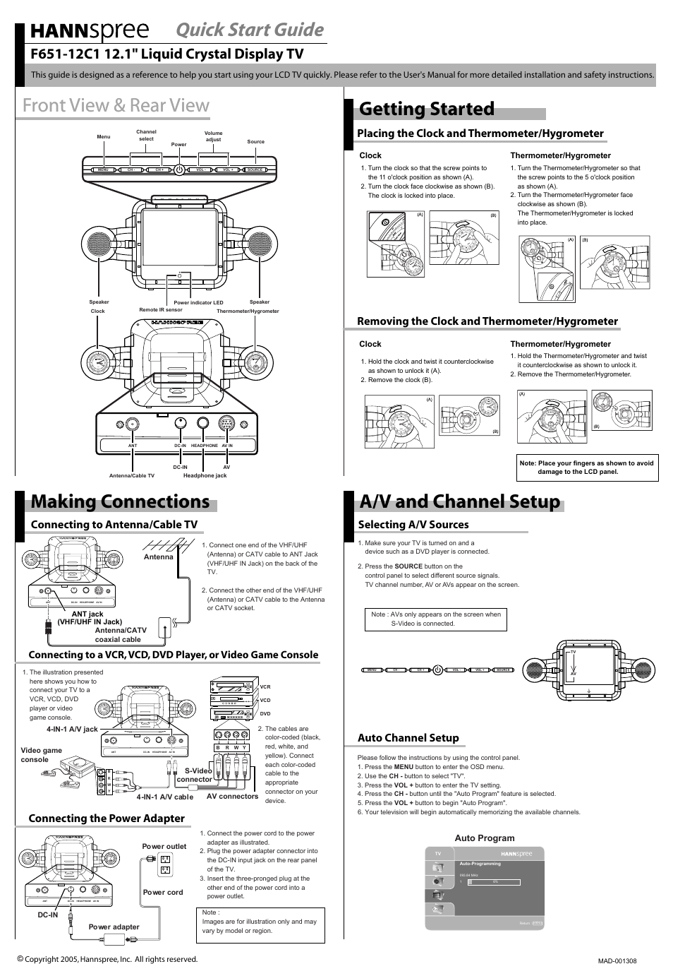 HANNspree F651-12C1 User Manual | 1 page