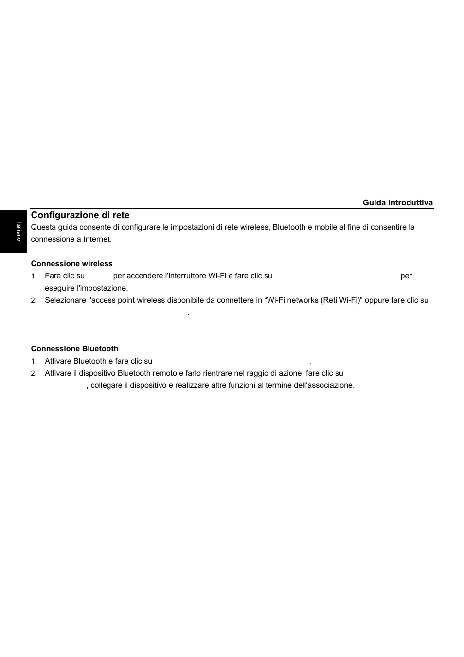 Configurazione di rete | HANNspree SN10T1 User Manual | Page 26 / 32