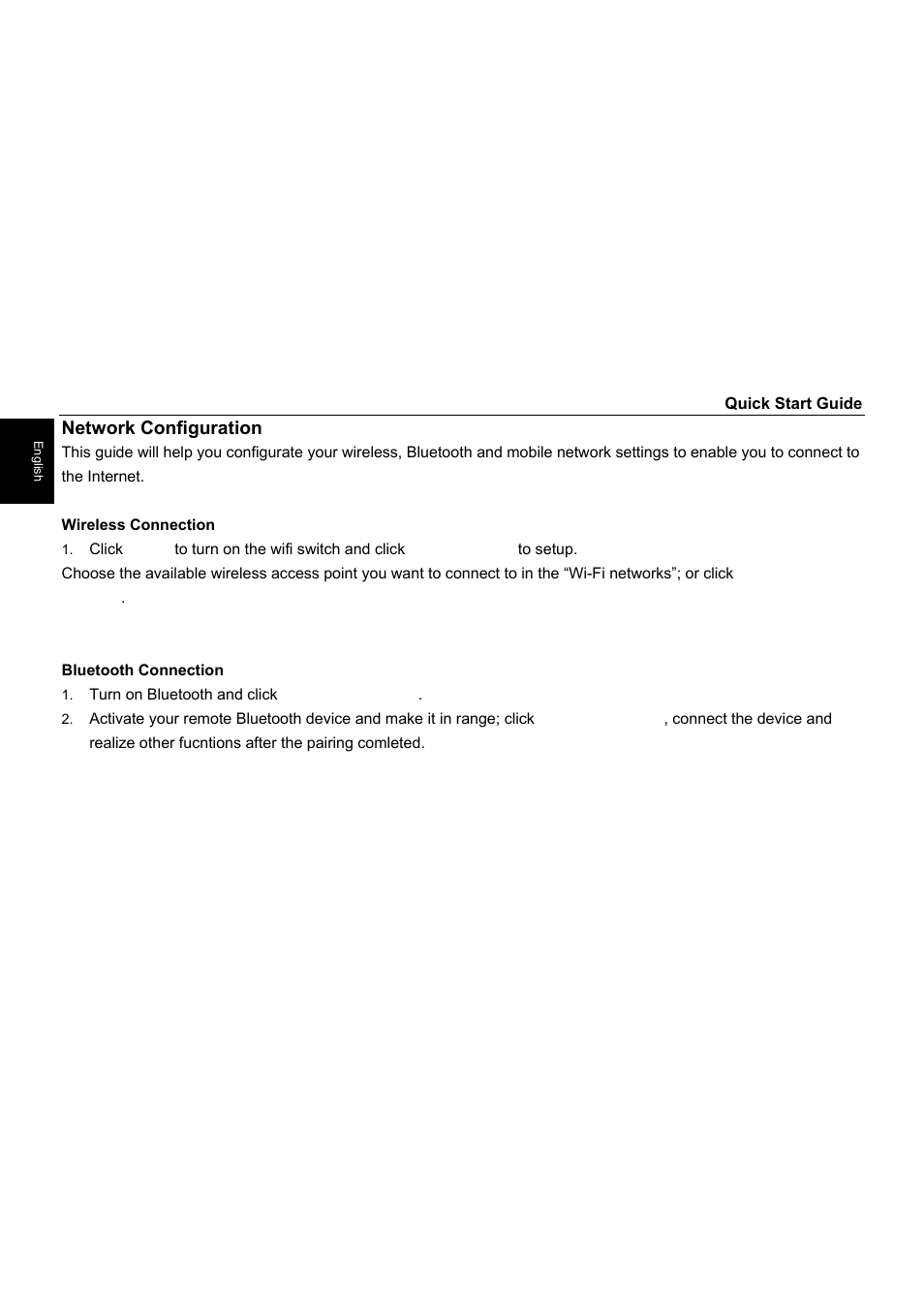 Network configuration | HANNspree SN10T1 User Manual | Page 8 / 32