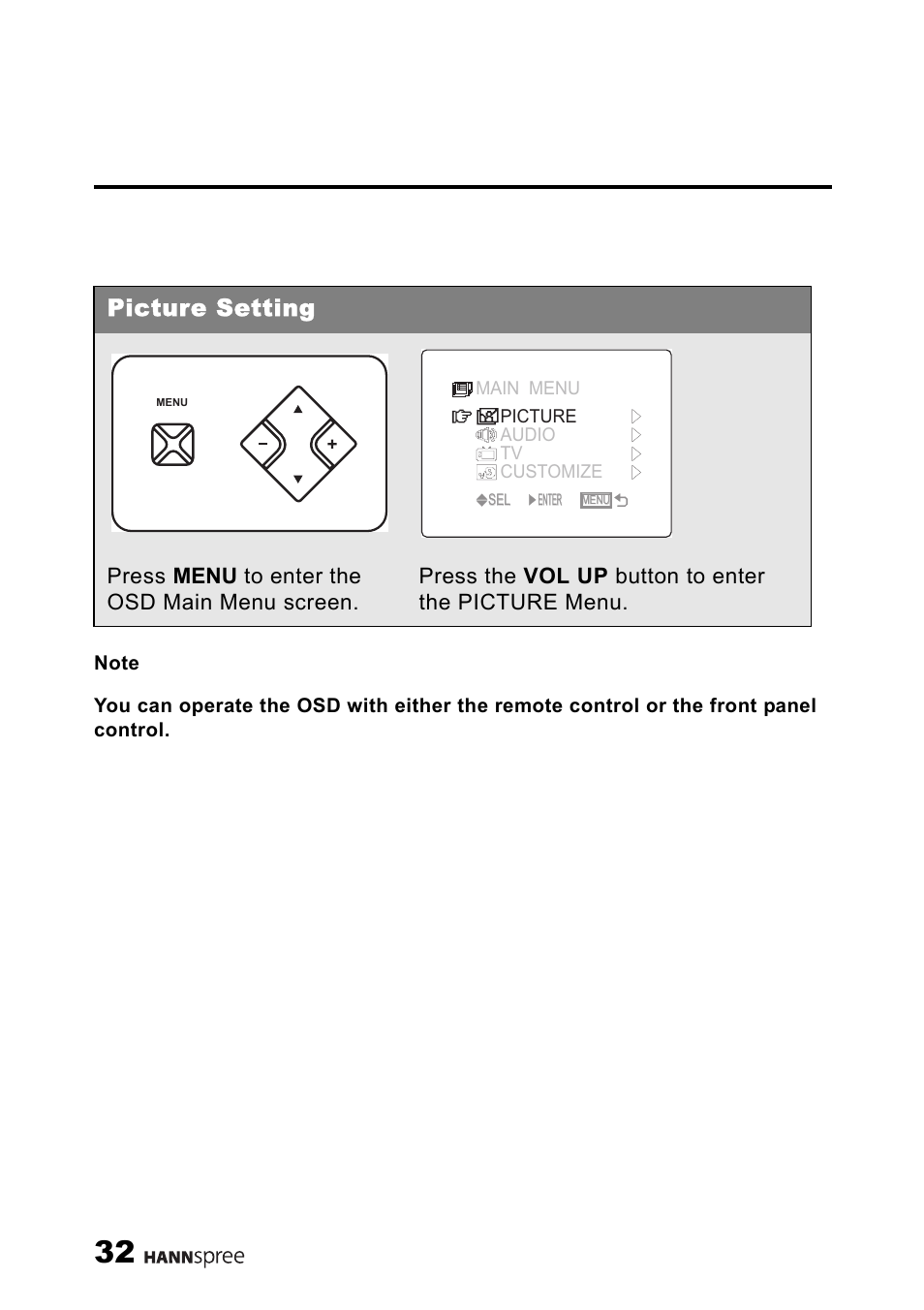 Picture setting | HANNspree ST34-15A1 User Manual | Page 34 / 59
