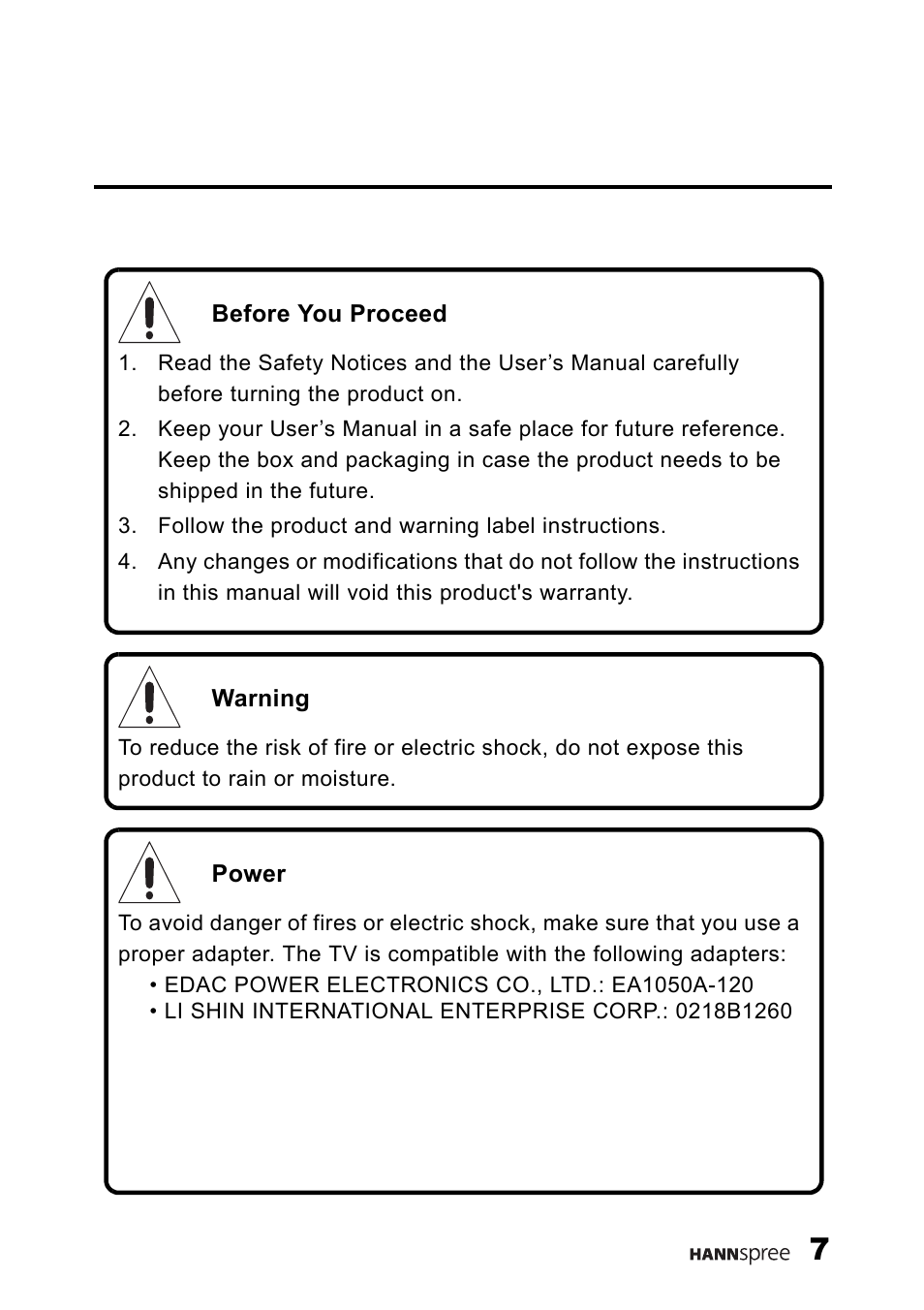 HANNspree ST34-15A1 User Manual | Page 9 / 59