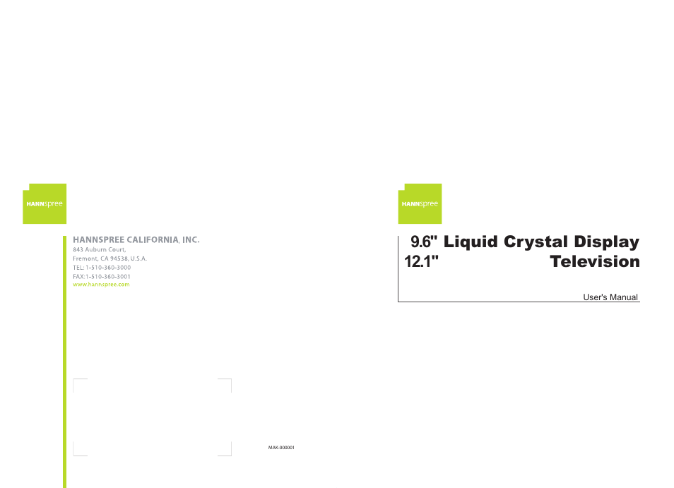 HANNspree LT09-10U1-000 User Manual | 63 pages