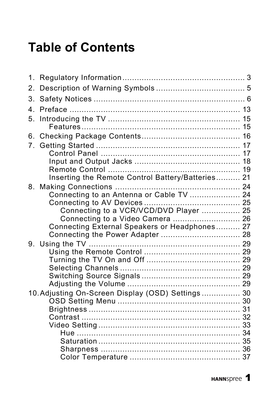 HANNspree LT09-10U1-000 User Manual | Page 2 / 63