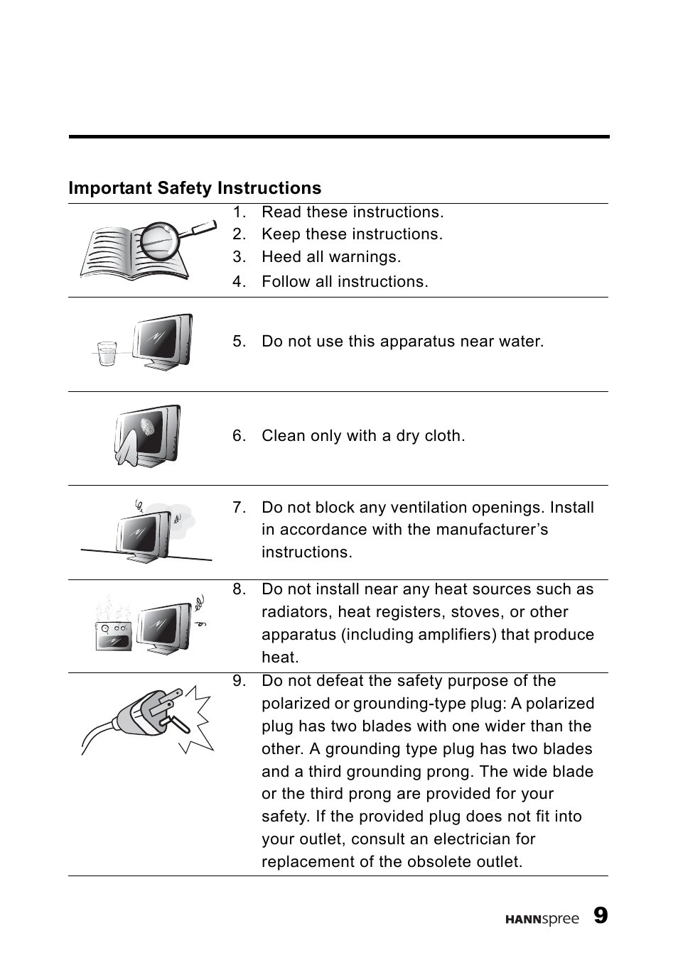 HANNspree F660-10A1 User Manual | Page 10 / 59