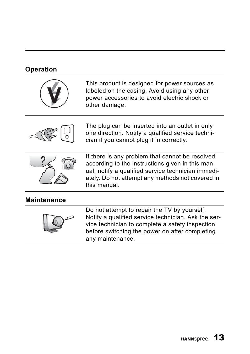 HANNspree F660-10A1 User Manual | Page 14 / 59