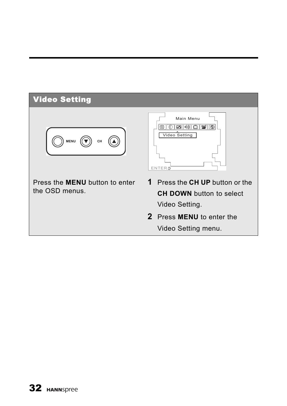 Video setting | HANNspree F660-10A1 User Manual | Page 33 / 59
