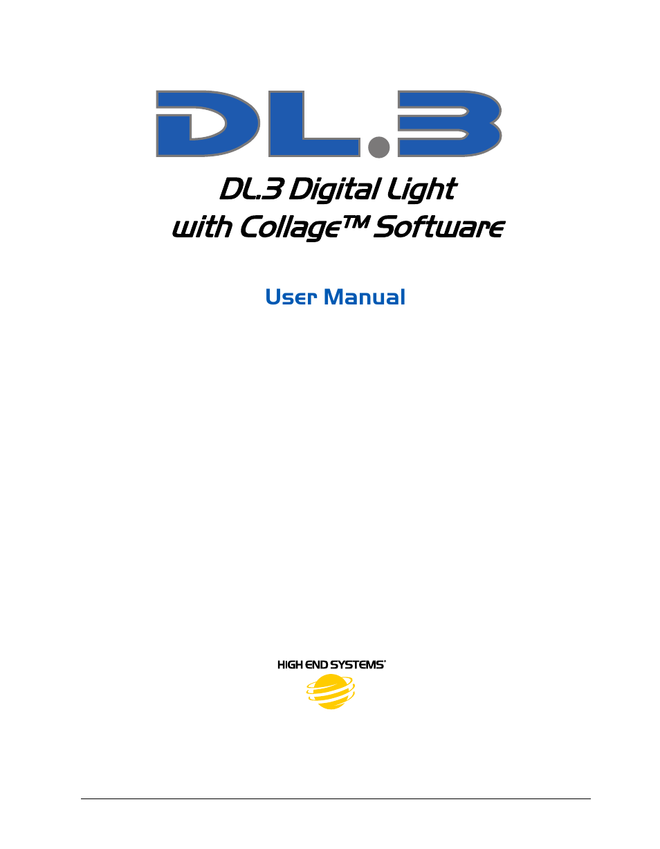 High End Systems DL.3 User Manual | 334 pages