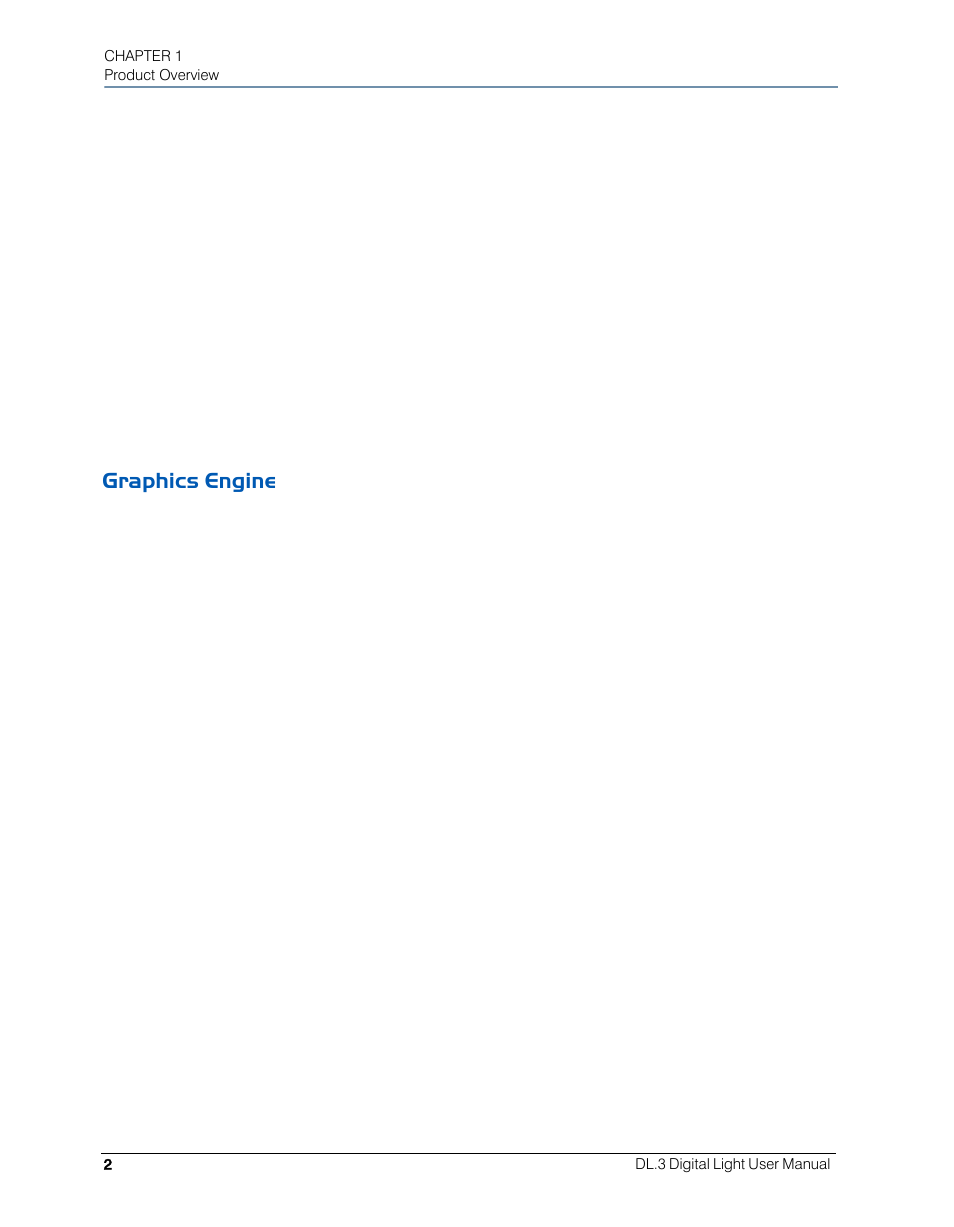 Graphics engine | High End Systems DL.3 User Manual | Page 24 / 334