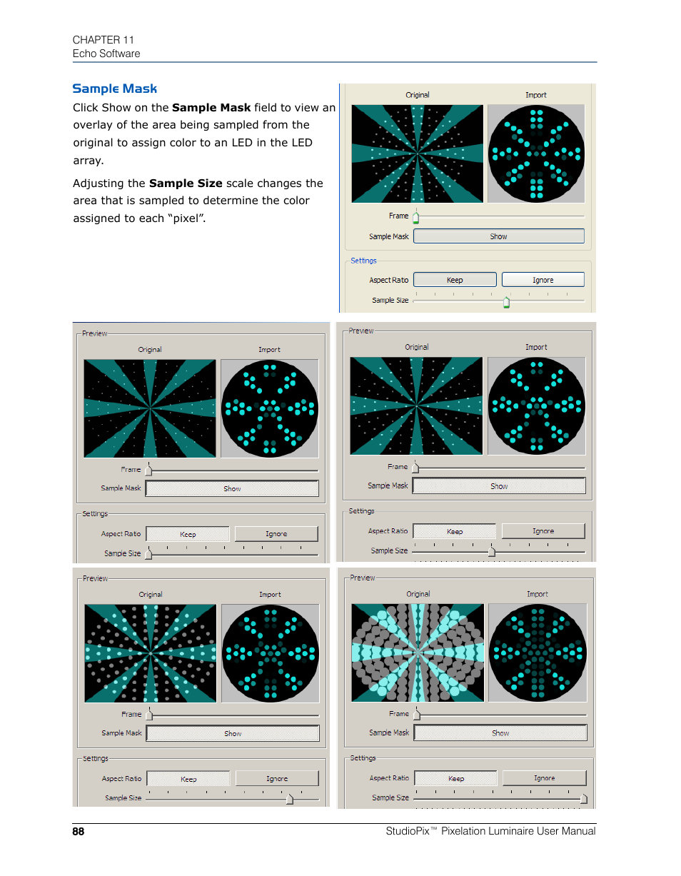 Sample mask | High End Systems StudioPix Pixelation Luminaire User Manual | Page 102 / 118