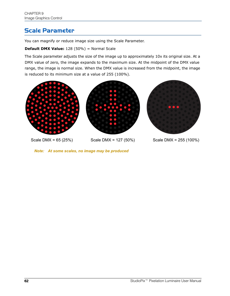 Scale parameter | High End Systems StudioPix Pixelation Luminaire User Manual | Page 76 / 118