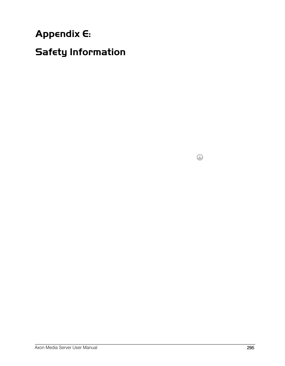 Appendix e: safety information, E. p, E. v | High End Systems DL.2 User Manual | Page 317 / 322