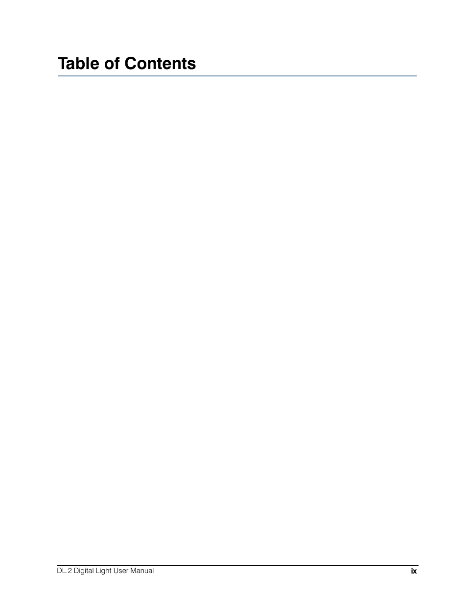 High End Systems DL.2 User Manual | Page 9 / 322