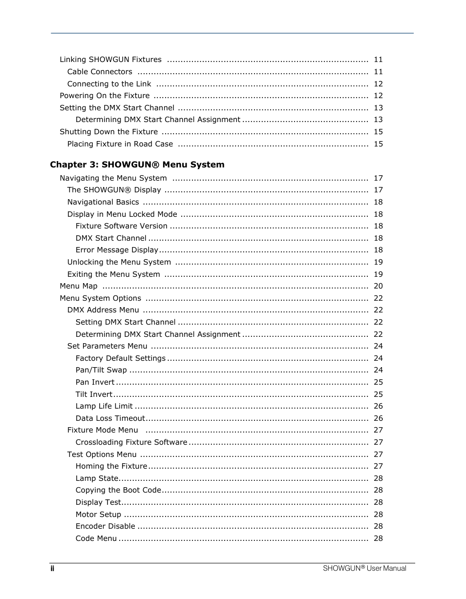 High End Systems SHOWGUN User Manual | Page 10 / 76
