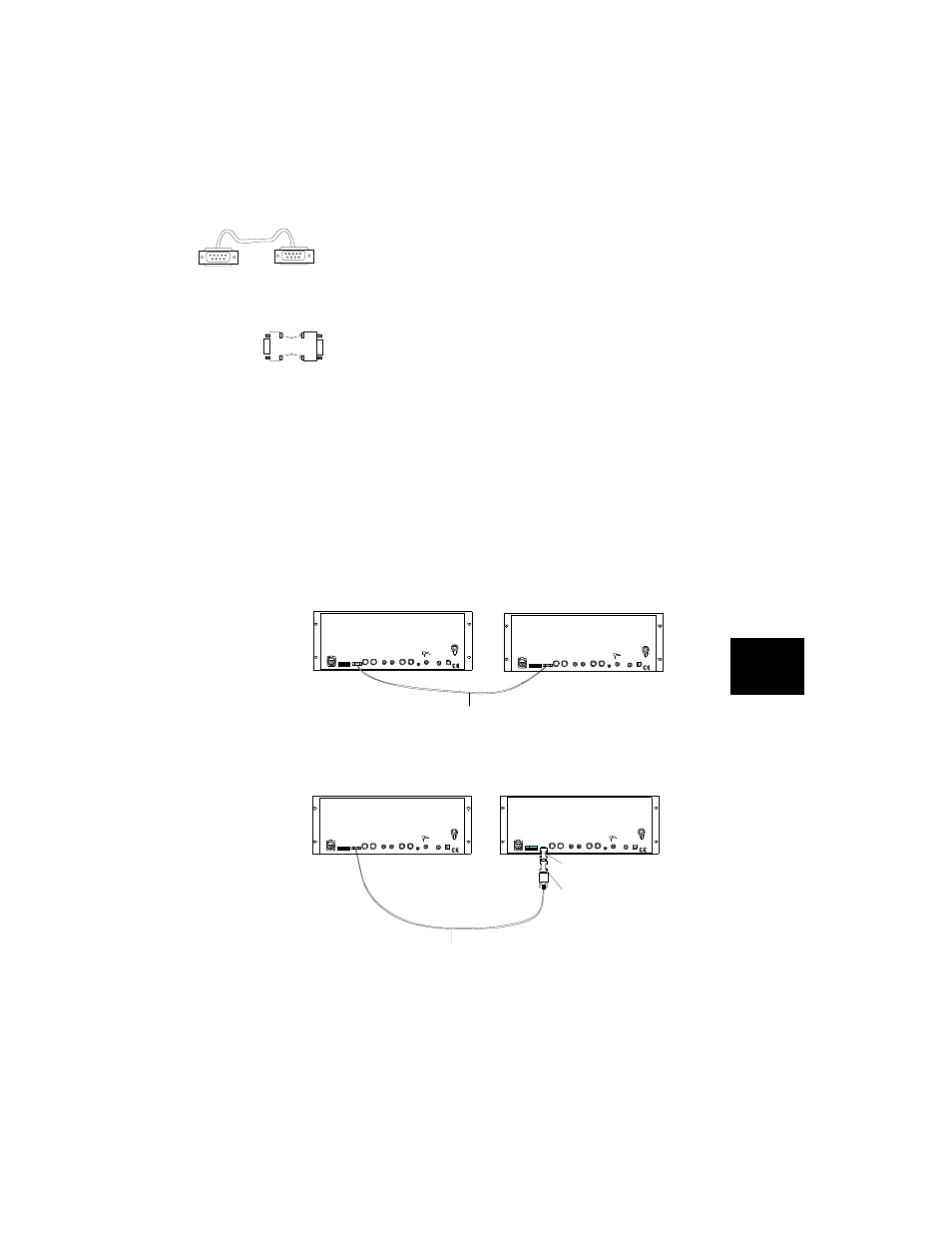 Figure 78 . two ways to interconnect controllers | High End Systems High End LCD Controller for Studio Color User Manual | Page 193 / 272