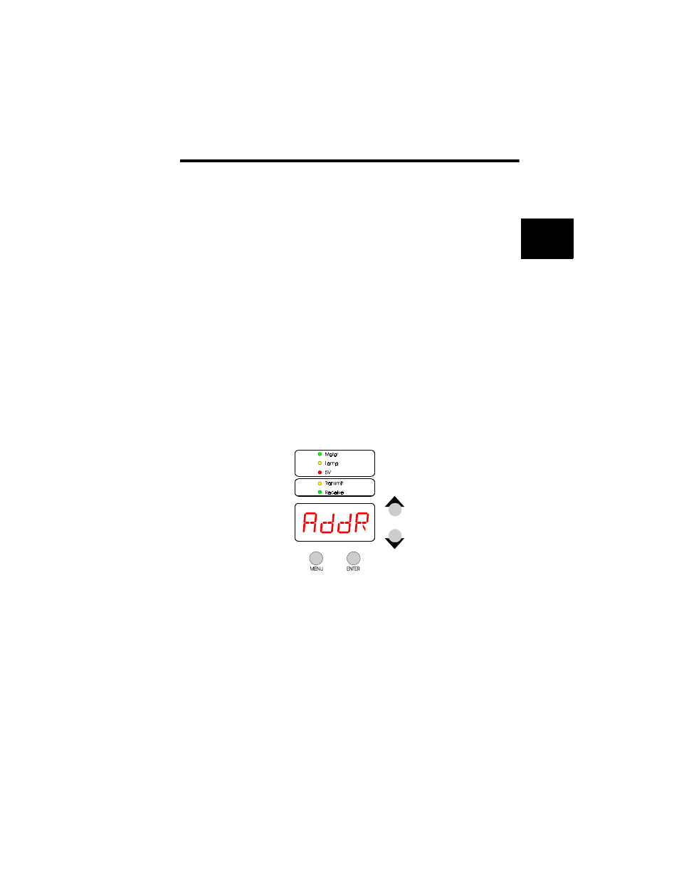 Connecting fixtures, Configuring the fixtures, Verifying the firmware version | Figure 22 . the fixture’s addr(ess) menu is at th | High End Systems High End LCD Controller for Studio Color User Manual | Page 43 / 272