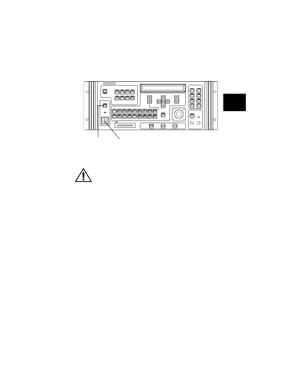Figure 218 . locations of the power key switch, t, Standby key and led power key switch | High End Systems High End LCD Controller for Studio Color User Manual | Page 61 / 272