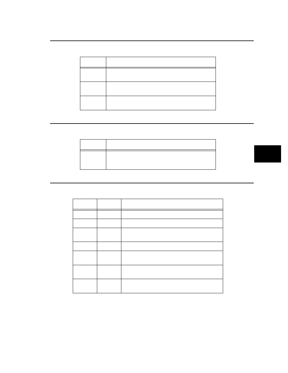 Random function programs, Advance programs, Lightning programs | Table adm.14: advance programs, Random function programs advance programs | High End Systems AF1000 User Manual | Page 45 / 48