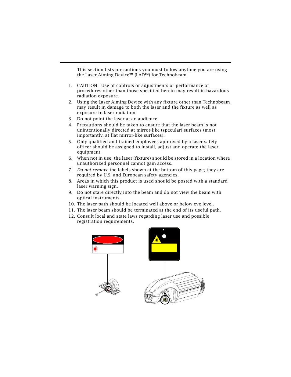 Safety precautions, Safety precautions -2, 2 safety precautions technobeam | User manual | High End Systems Technobeam User Manual | Page 113 / 173