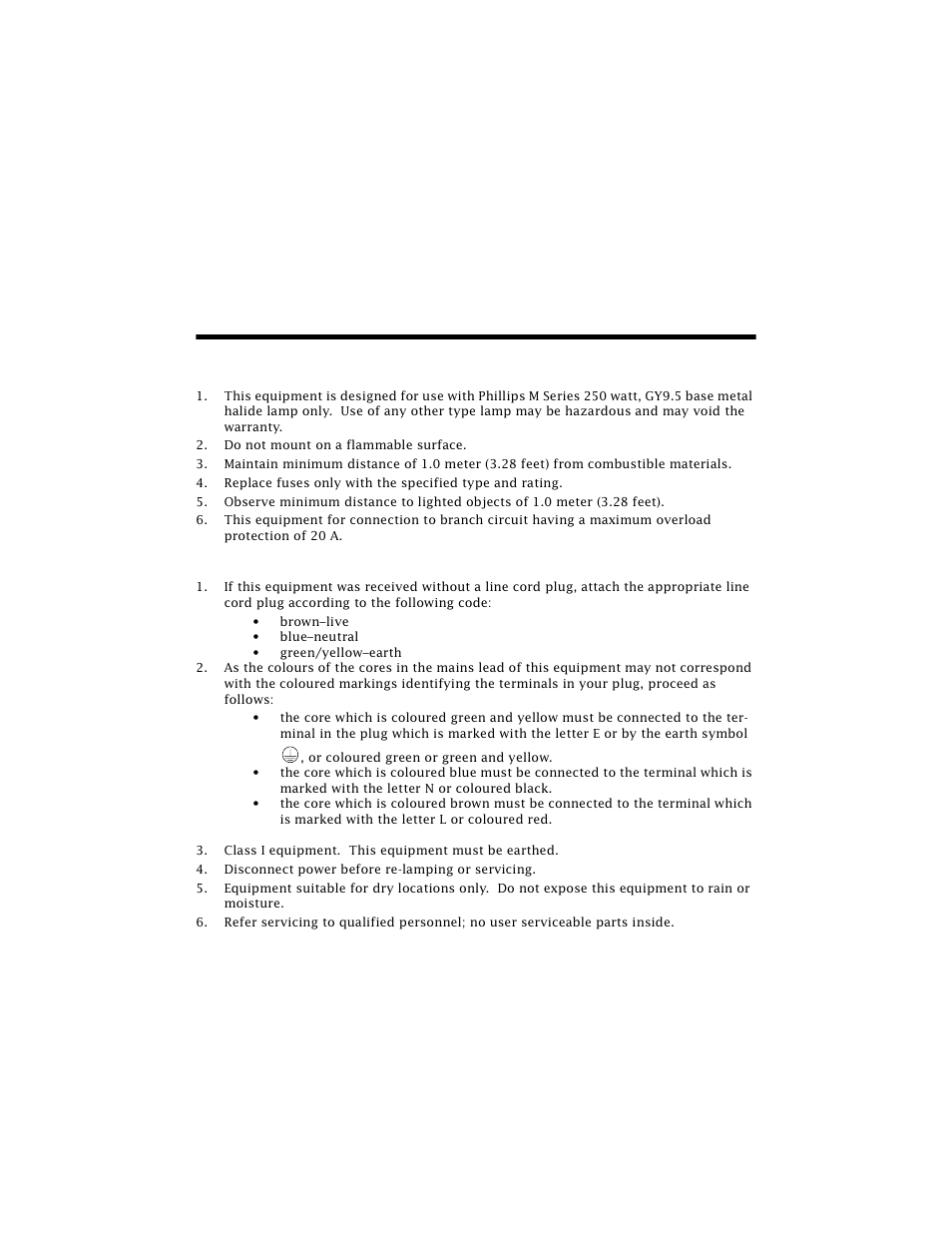 Appendix c important safety information, English version | High End Systems Technobeam User Manual | Page 164 / 173