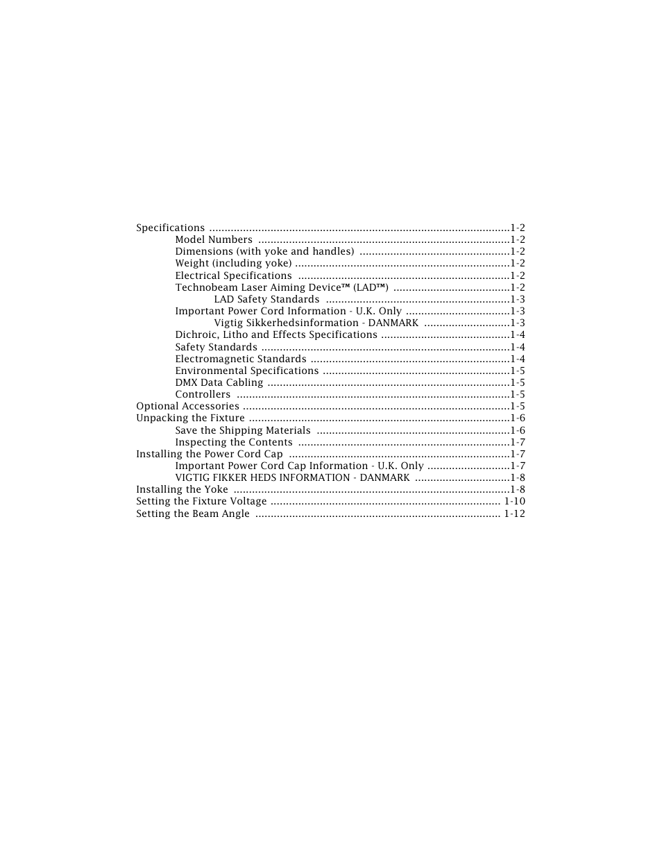 Chapter 1 preparing to install your fixture, Chapter 1, Preparing to install your fixture | High End Systems Technobeam User Manual | Page 28 / 173