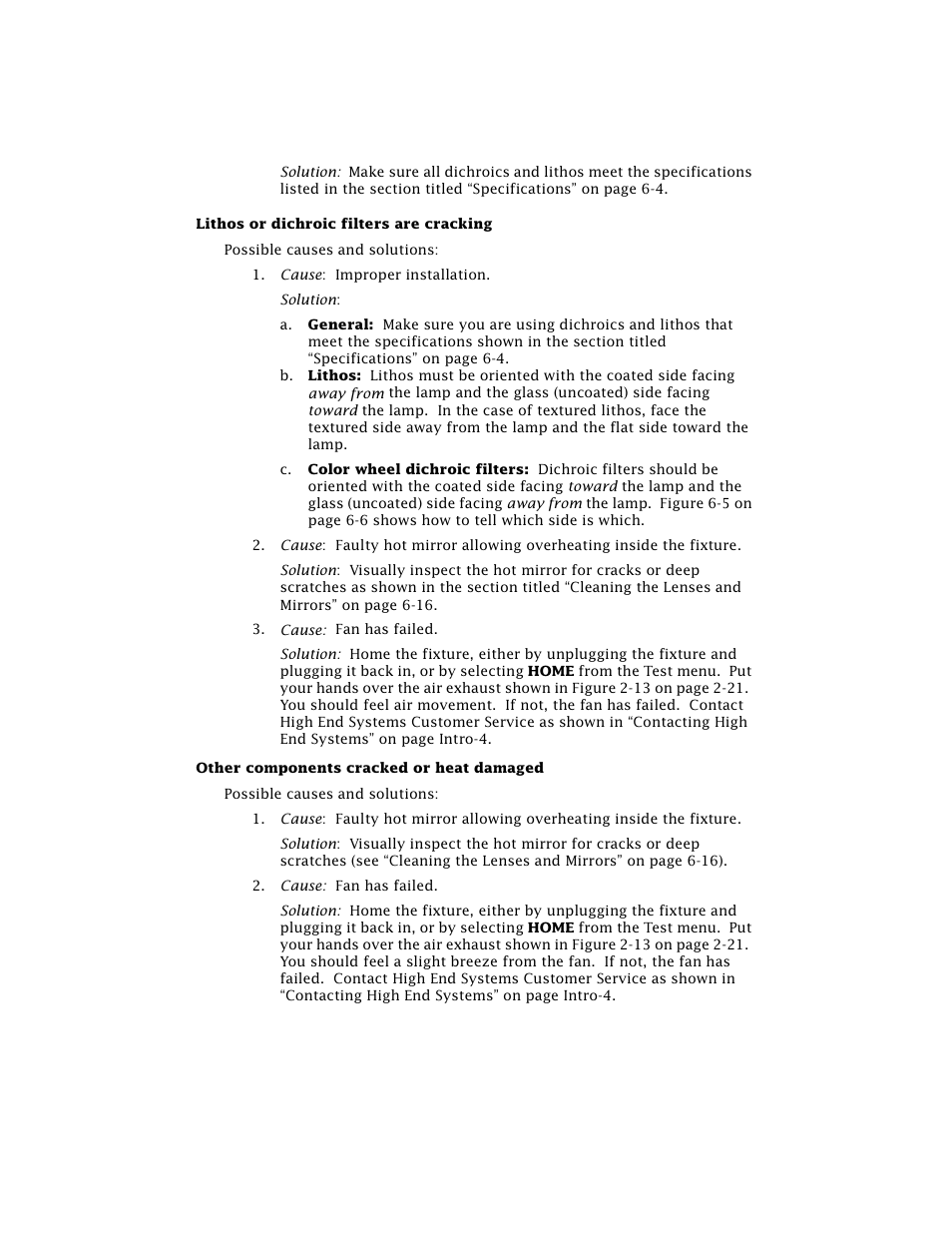 High End Systems Technobeam User Manual | Page 64 / 173