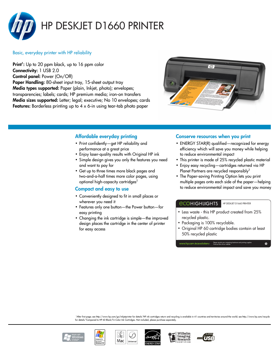 HPP Enterprises D1660 User Manual | 2 pages