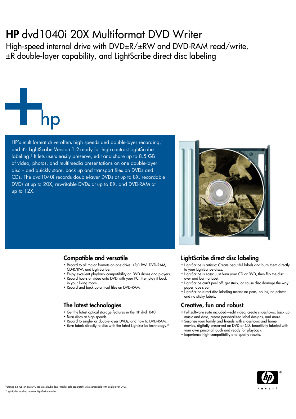 HPP Enterprises DVD1040I User Manual | 2 pages