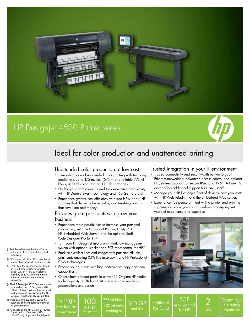 HPP Enterprises DESIGNJET 4520 User Manual | 4 pages
