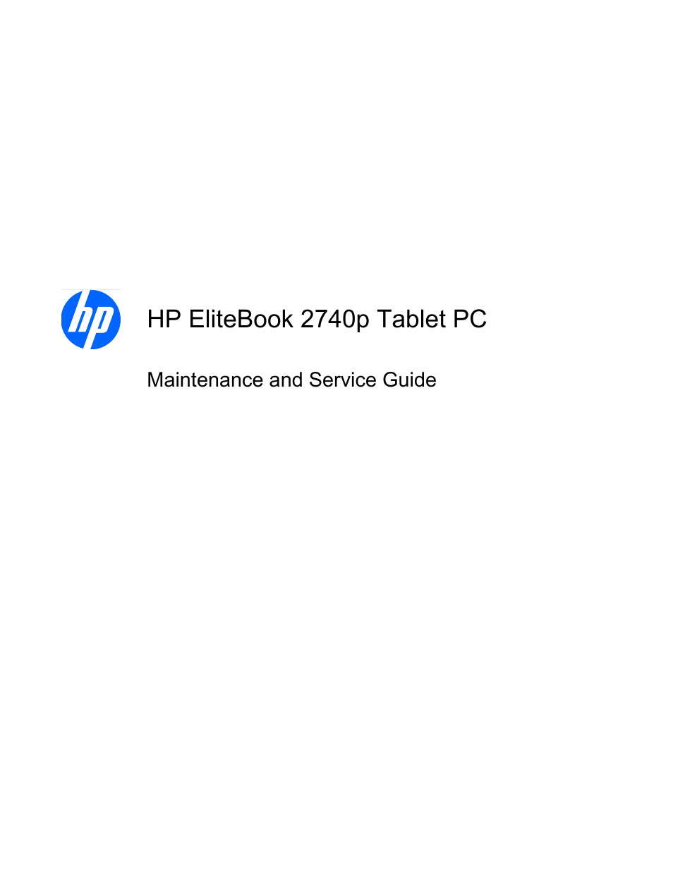 HPP Enterprises 2740P User Manual | 117 pages
