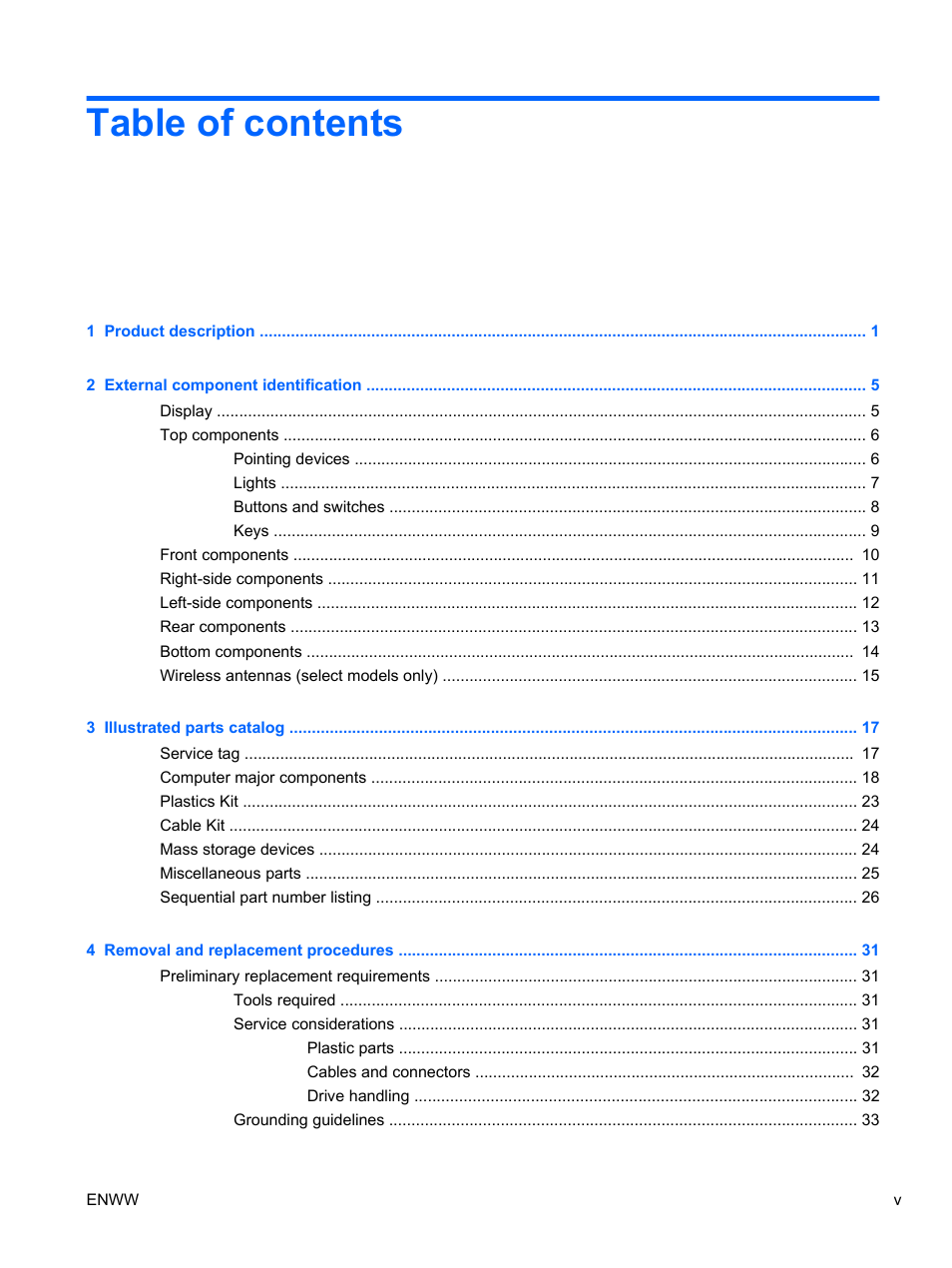 HPP Enterprises 2740P User Manual | Page 5 / 117