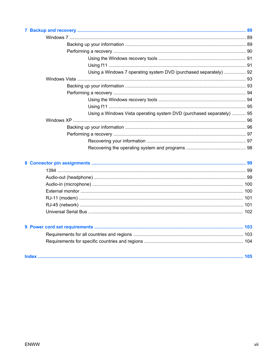 HPP Enterprises 2740P User Manual | Page 7 / 117