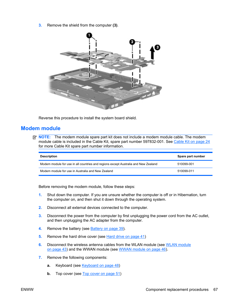 Modem module | HPP Enterprises 2740P User Manual | Page 75 / 117