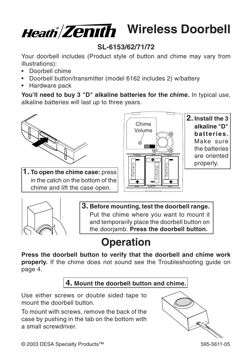 Heath Zenith SL-6172 User Manual | 16 pages