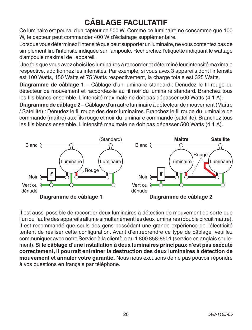 Câblage facultatif | Heath Zenith PF-4160-AB User Manual | Page 20 / 24