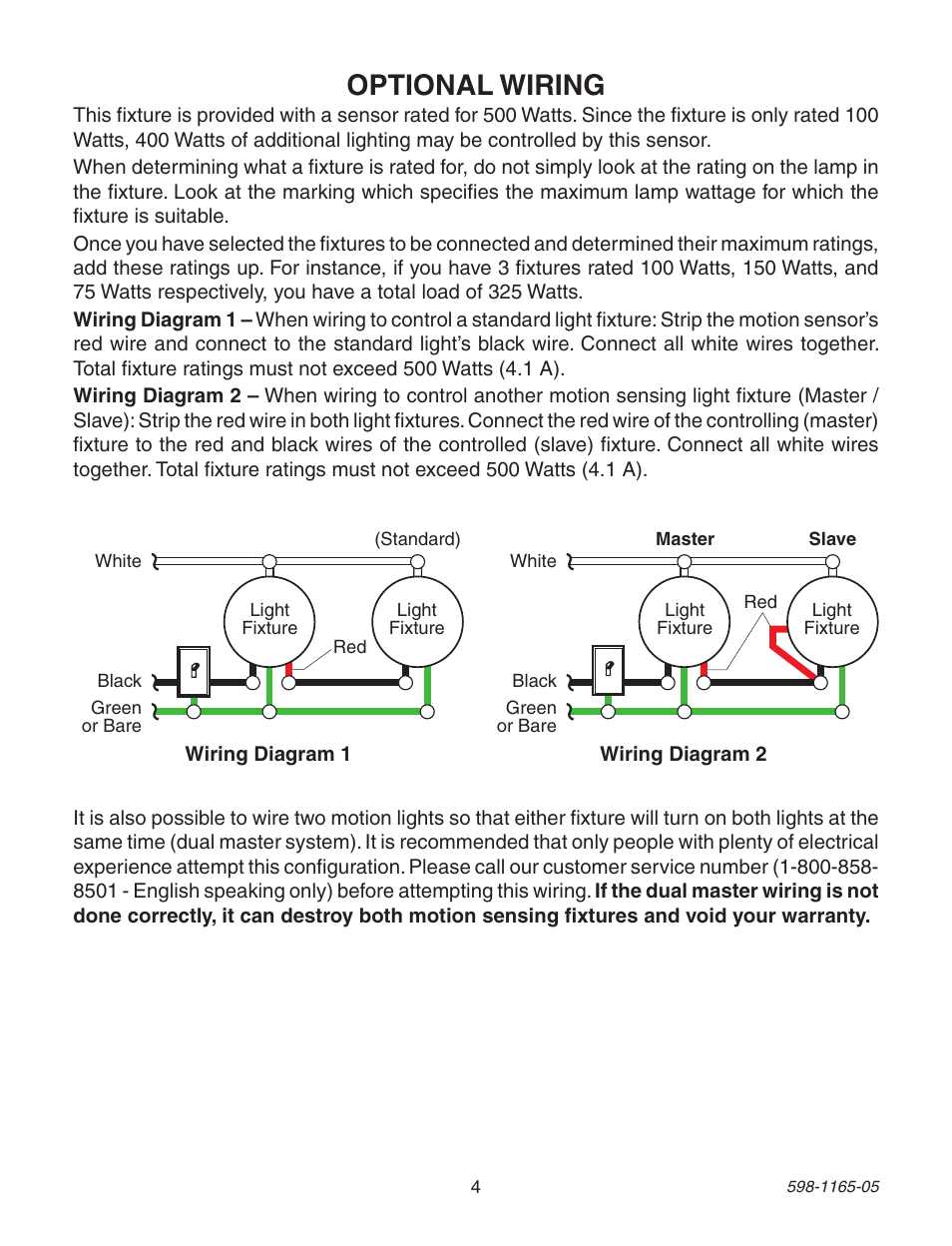 Optional wiring | Heath Zenith PF-4160-AB User Manual | Page 4 / 24