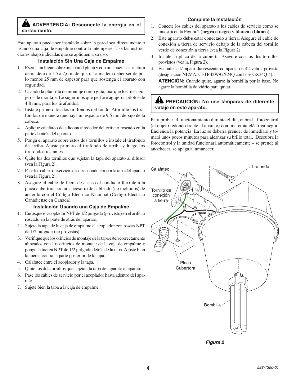 Heath Zenith Utilitech UT-5681-BZ User Manual | Page 4 / 8