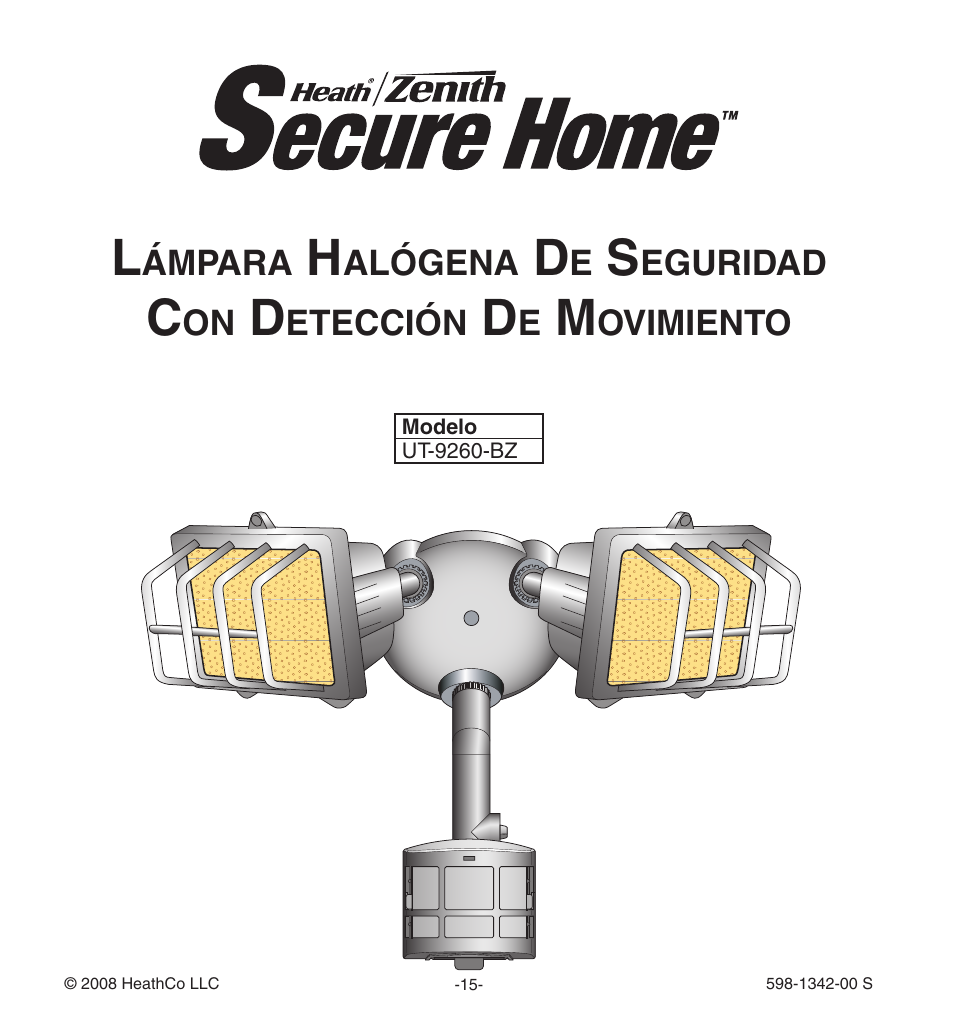 Heath Zenith Secure Home UT-9260-BZ User Manual | Page 15 / 42