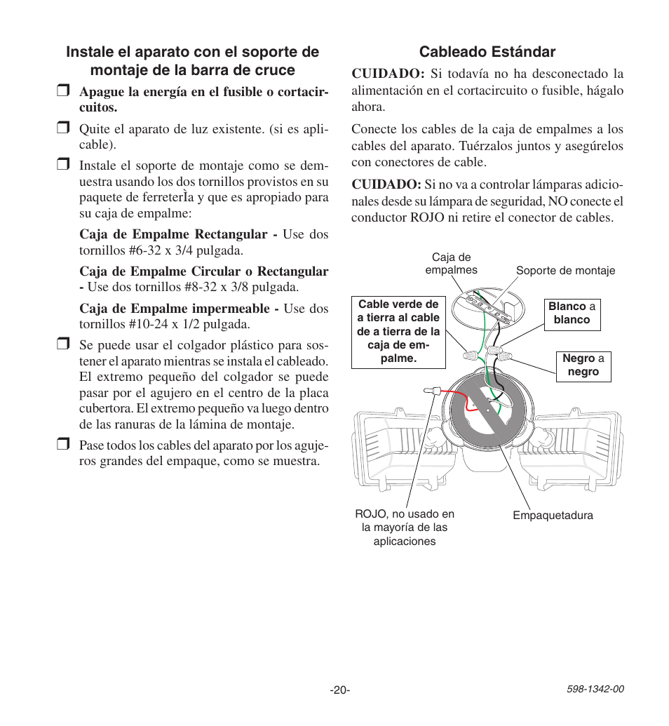 Heath Zenith Secure Home UT-9260-BZ User Manual | Page 20 / 42