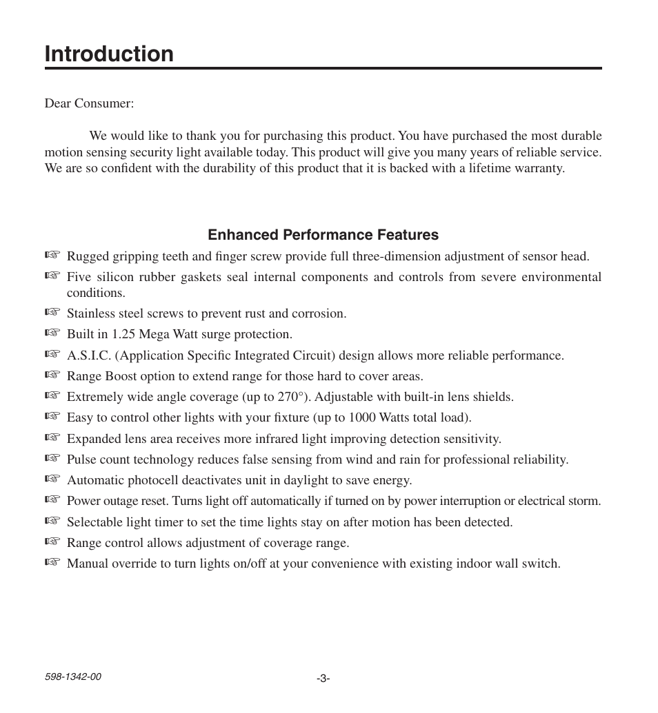 Introduction | Heath Zenith Secure Home UT-9260-BZ User Manual | Page 3 / 42