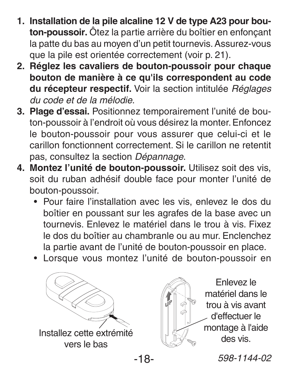 Heath Zenith Wireless Dual Push Button Accessory SL-6200 User Manual | Page 18 / 24