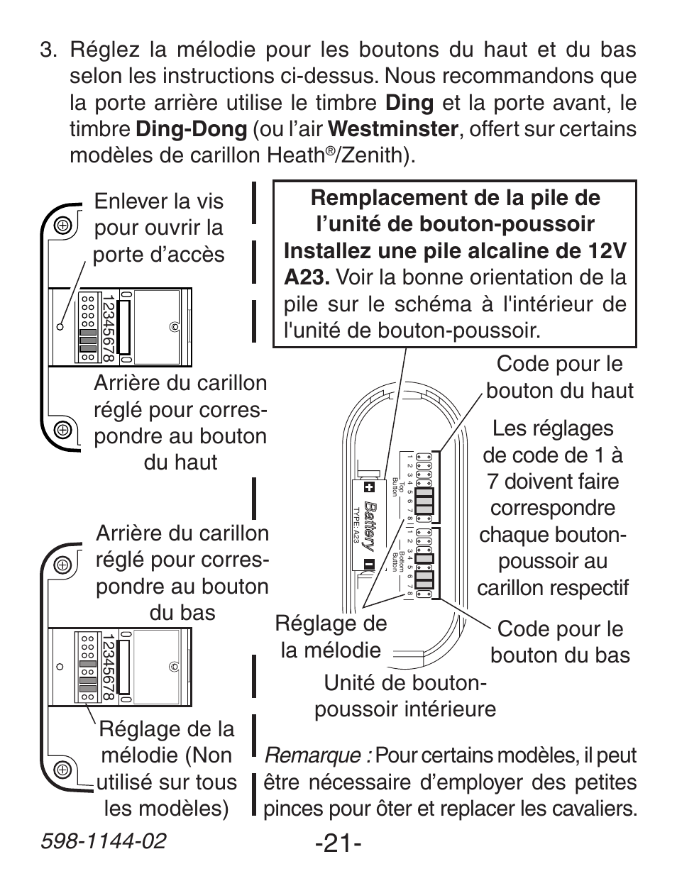 Heath Zenith Wireless Dual Push Button Accessory SL-6200 User Manual | Page 21 / 24