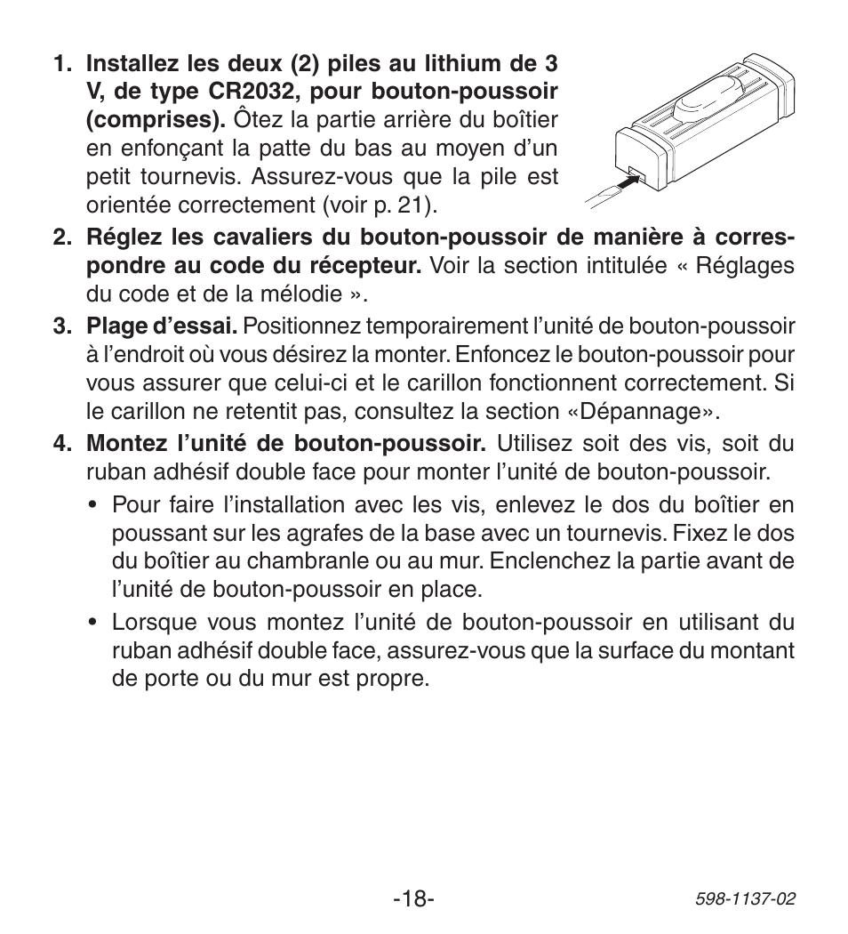 Heath Zenith Lighted Wireless Push Button Accessory User Manual | Page 18 / 24