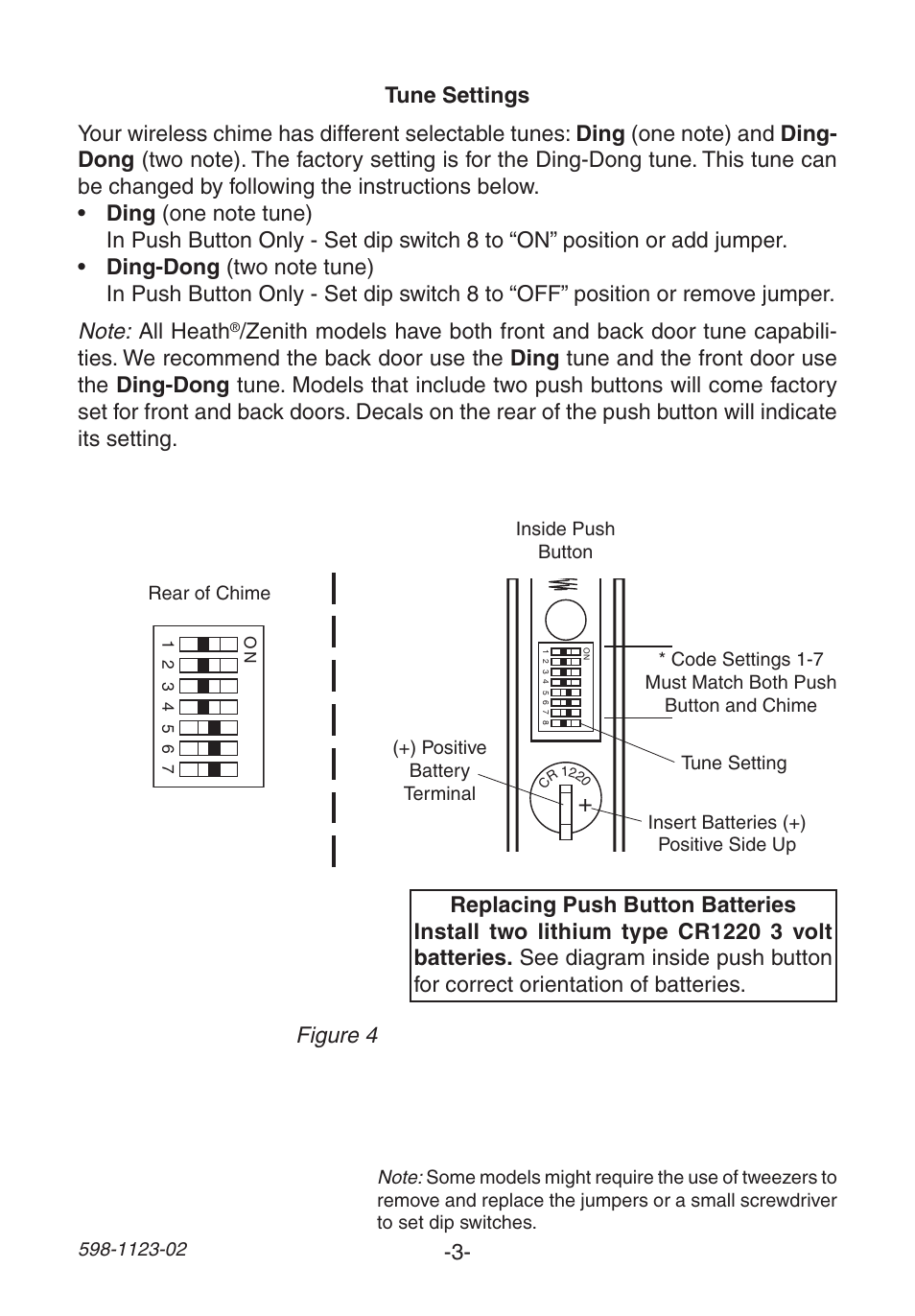 Figure 4 | Heath Zenith Wireless Mechanical Chime User Manual | Page 3 / 16