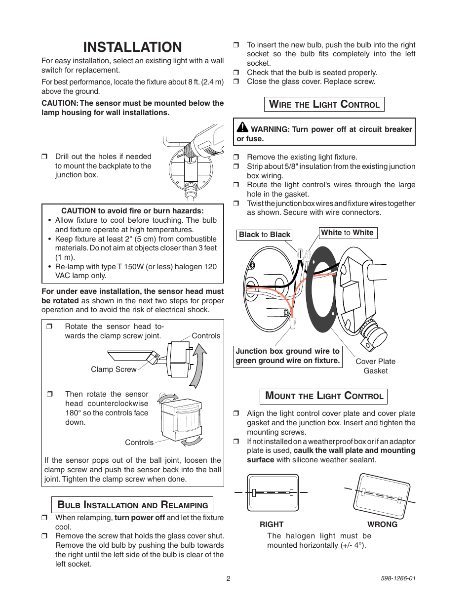 Installation | Heath Zenith SL-5511 User Manual | Page 2 / 12