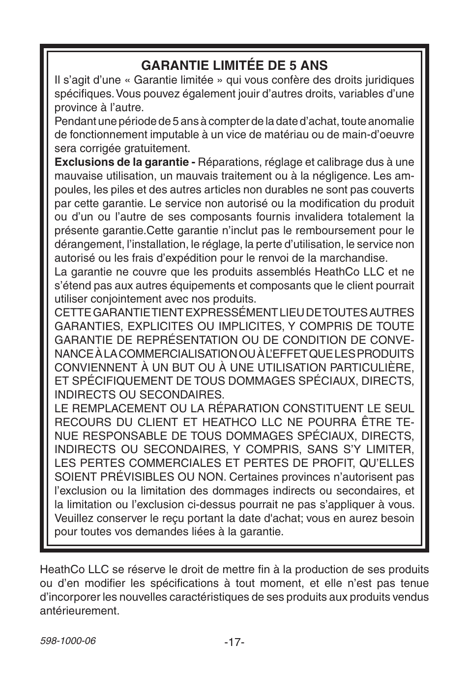 Heath Zenith SL-6250 User Manual | Page 17 / 20
