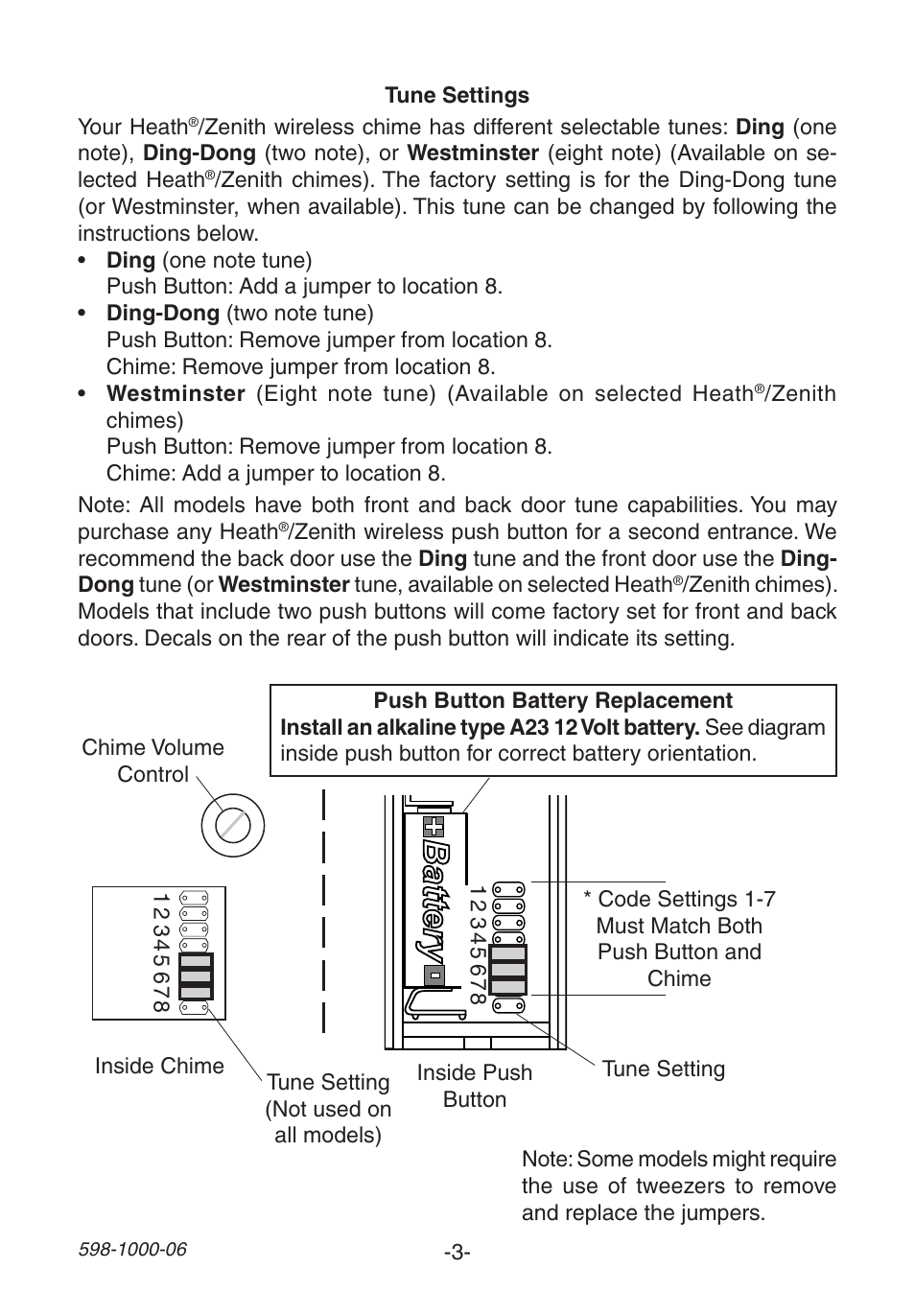 Heath Zenith SL-6250 User Manual | Page 3 / 20