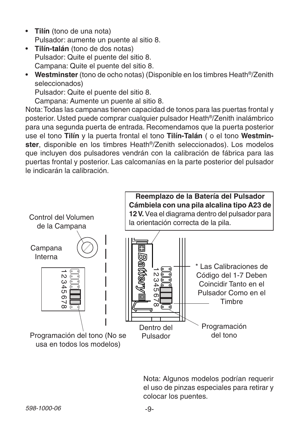 Heath Zenith SL-6250 User Manual | Page 9 / 20