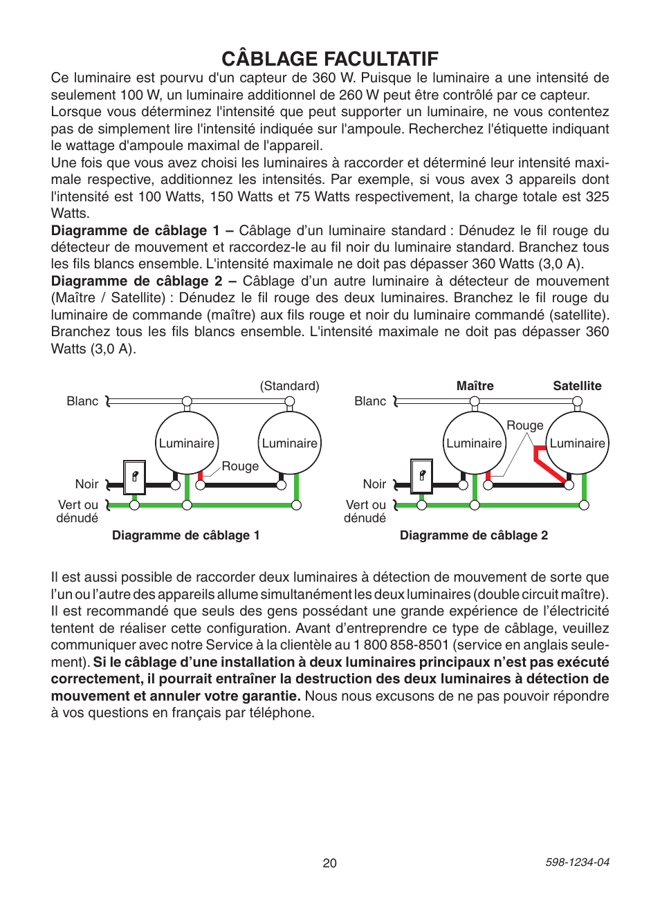 Câblage facultatif | Heath Zenith PF-4294-OR User Manual | Page 20 / 24