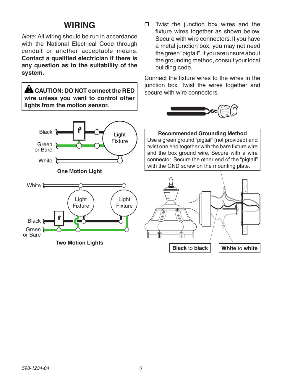 Wiring | Heath Zenith PF-4294-OR User Manual | Page 3 / 24